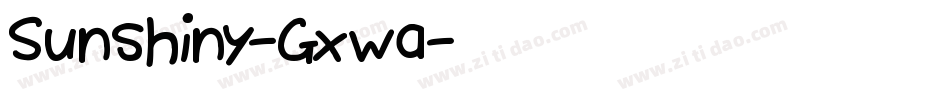 Sunshiny-Gxwa字体转换
