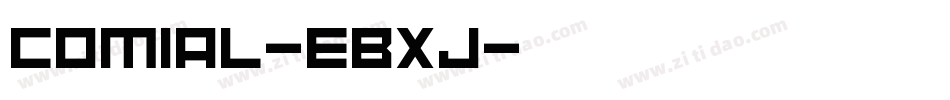 Comial-EBXj字体转换