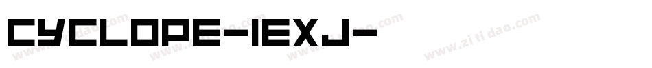 Cyclope-1eXj字体转换