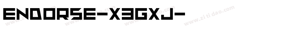 Endorse-X3GXj字体转换