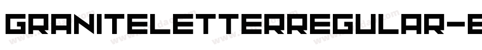 GraniteletterRegular-ERXj字体转换