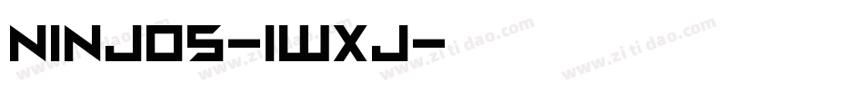 Ninjos-1wXj字体转换