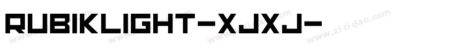 RubikLight-xJXj字体转换