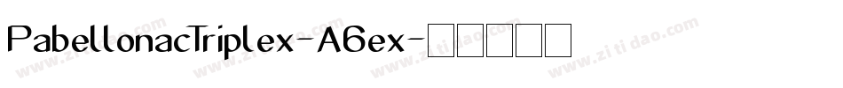 PabellonacTriplex-A6ex字体转换