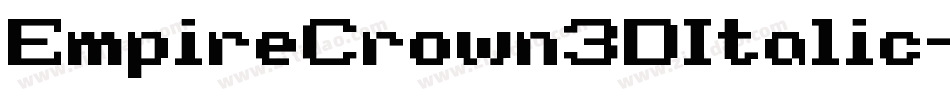 EmpireCrown3DItalic-6D8Y字体转换