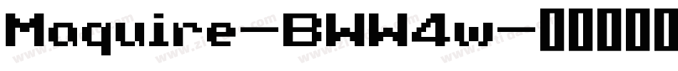 Maquire-BWW4w字体转换