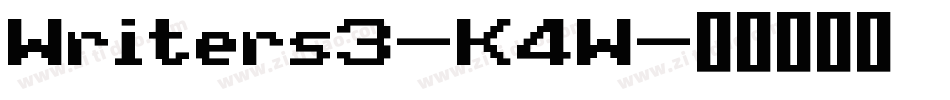 Writers3-K4W字体转换