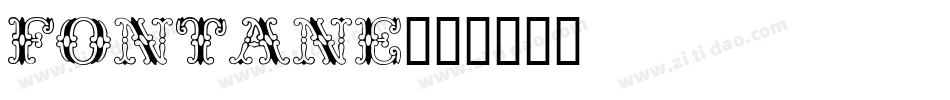 Fontane字体转换