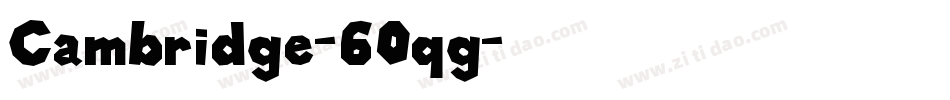 Cambridge-60qg字体转换