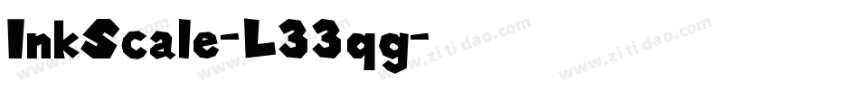 InkScale-L33qg字体转换