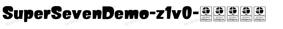 SuperSevenDemo-z1v0字体转换 SuperSevenDemo-z1v0字体转换