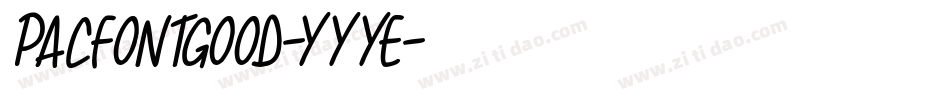 PacfontGood-yYye字体转换
