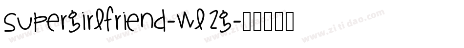 Supergirlfriend-WL2G字体转换