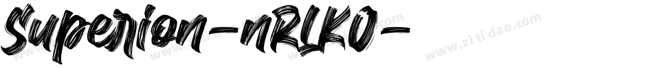 Superion-nRLKO字体转换