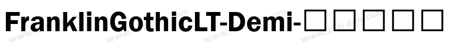 FranklinGothicLT-Demi字体转换