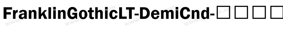 FranklinGothicLT-DemiCnd字体转换