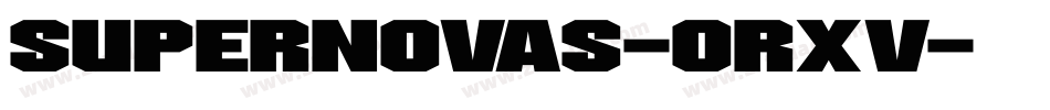 Supernovas-orxV字体转换