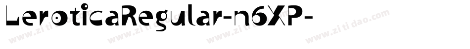 LeroticaRegular-n6XP字体转换