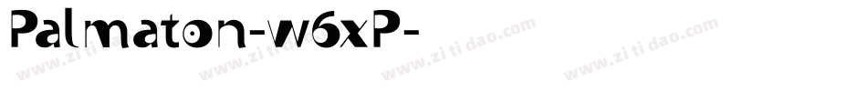 Palmaton-w6xP字体转换