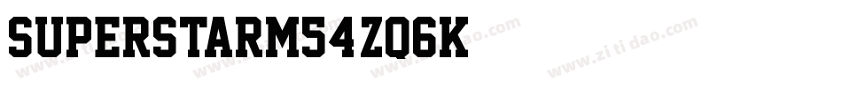 SuperstarM54-Zq6K字体转换
