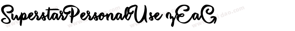 SuperstarPersonalUse-zEaG字体转换