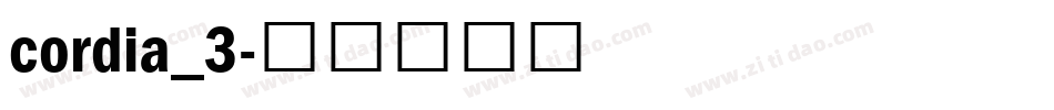 cordia_3字体转换