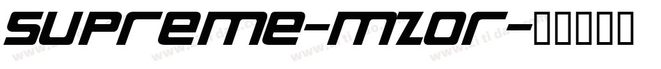 Supreme-MZor字体转换