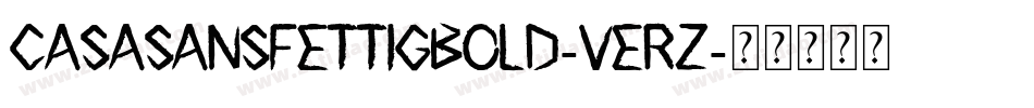 CasaSansFettigBold-VErz字体转换