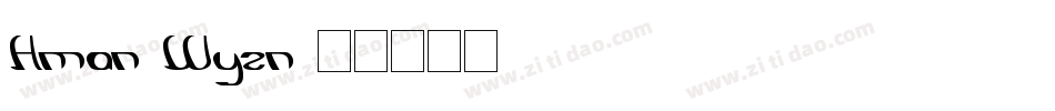 Hman-Wyzn字体转换