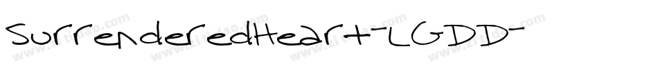 SurrenderedHeart-LGDD字体转换