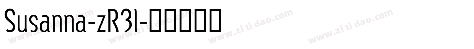 Susanna-zR3l字体转换 Susanna-zR3l字体转换