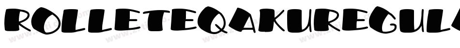 RolleteqakuRegular-j2rG字体转换