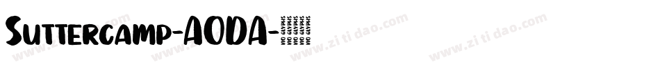 Suttercamp-AODA字体转换