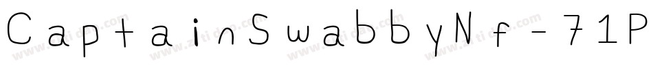 CaptainSwabbyNf-71P4字体转换