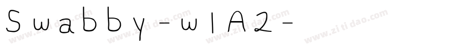 Swabby-wlA2字体转换