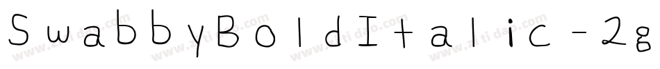 SwabbyBoldItalic-2g6W字体转换 SwabbyBoldItalic-2g6W字体转换