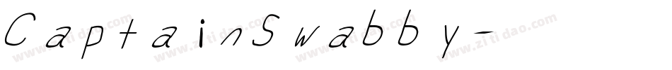 CaptainSwabby字体转换