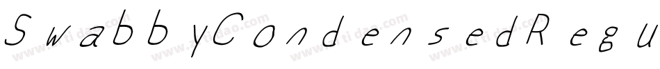 SwabbyCondensedRegularItalic-KWAW字体转换 SwabbyCondensedRegularItalic-KWAW字体转换
