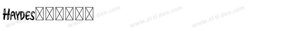 Haydes字体转换