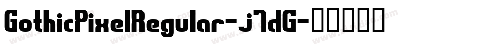 GothicPixelRegular-j1dG字体转换
