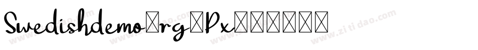 Swedishdemo-rg3Px字体转换