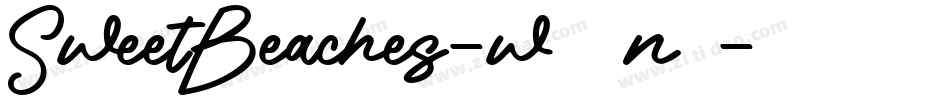 SweetBeaches-w11n9字体转换