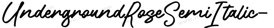UndergroundRoseSemiItalic-03n9字体转换 UndergroundRoseSemiItalic-03n9字体转换