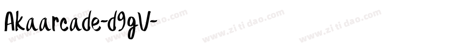 Akaarcade-d9gV字体转换