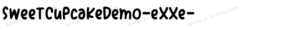 SweetCupcakeDemo-eXXe字体转换