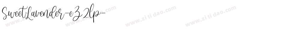 SweetLavender-eZ2lp字体转换