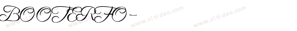 BOOTERFO字体转换