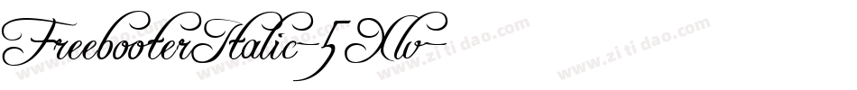 FreebooterItalic-5Xlv字体转换