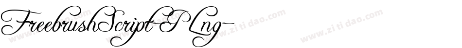 FreebrushScript-PLng字体转换
