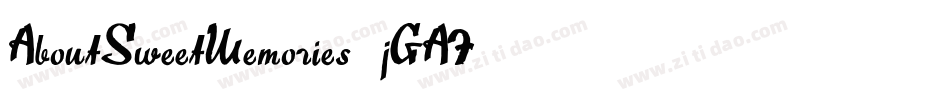 AboutSweetMemories-jGA7字体转换